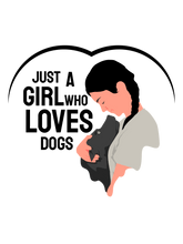 Load image into Gallery viewer, Just a Girl Who Loves Dogs T-Shirt
