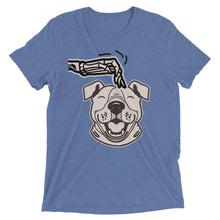 Load image into Gallery viewer, Skeleton Scratching Dog Head T-Shirt
