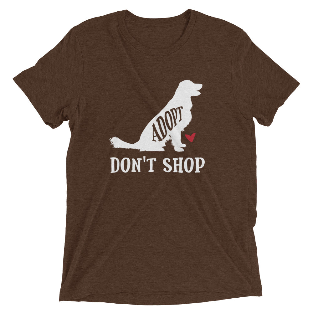 Adopt Dogs Don't Shop T-Shirt