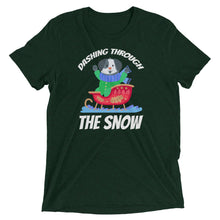 Load image into Gallery viewer, Dashing Through the Snow Dog Christmas T-Shirt
