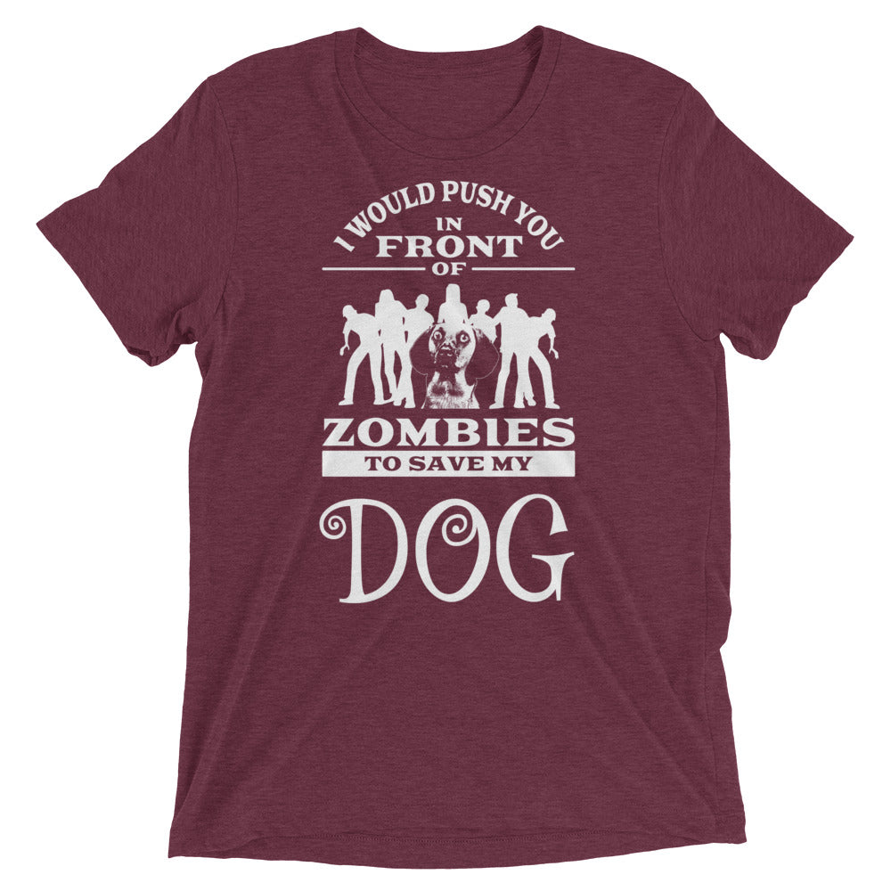 Save Dog From Zombies T-Shirt