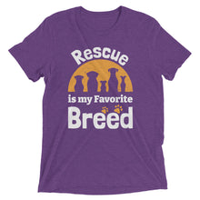 Load image into Gallery viewer, Rescue is my Favorite Breed T-Shirt
