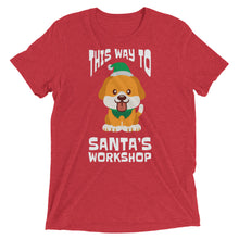 Load image into Gallery viewer, This Way to Santa Dog&#39;s Workshop T-Shirt
