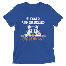 Load image into Gallery viewer, Blessed &amp; Obsessed with Dogs T-Shirt
